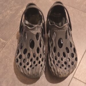 Merrell Black Perforated Slip-On Shoes